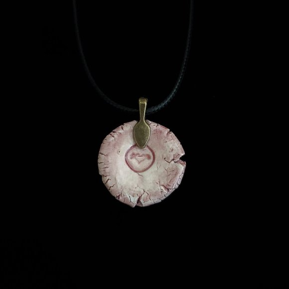 Handmade Ceramic Pink Sun Pendant Necklace, Sol Pendant - Picture 9 of 13